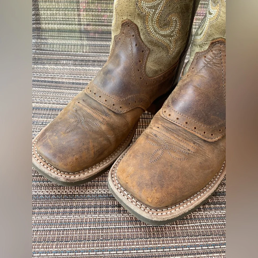 Boys Old West Cowboy Boots ~ Square Toe